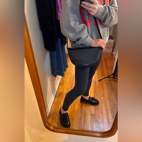 Mansur Gavriel Leather Moon Bag - Black - Picture 12 of 12